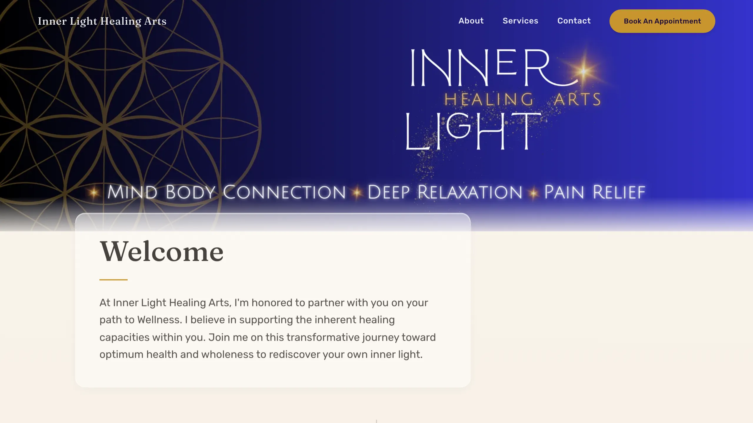 Screenshot of Inner Light Healing Arts